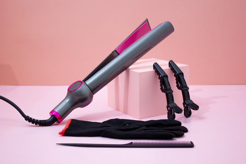 Professional 2 in 1 Hair Straightener & Curler with LCD Display