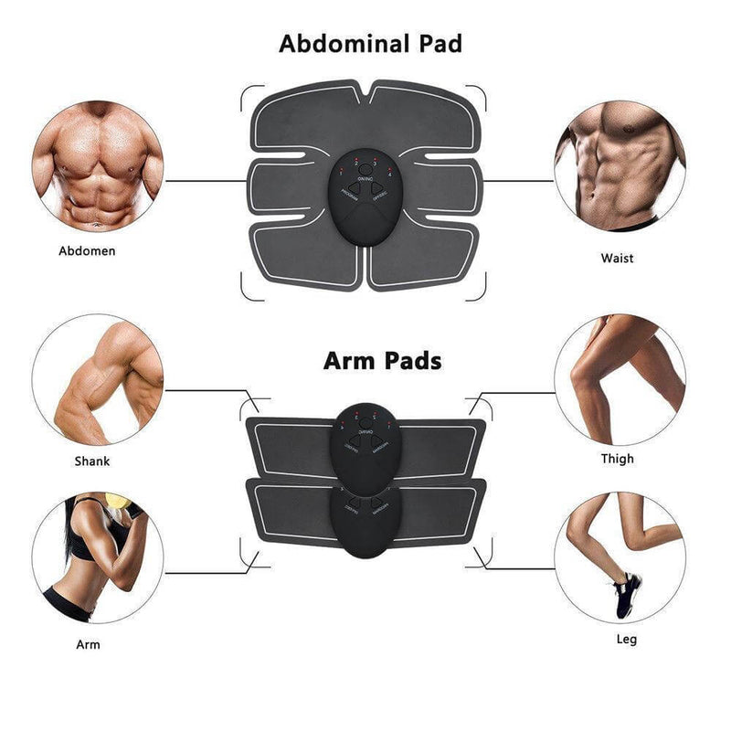 EMS Ab and Bicep Muscle Stimulator Workout Pads Review - 6 weeks